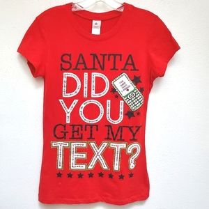 Christmas Graphic Tee Size M Santa Did You Get My